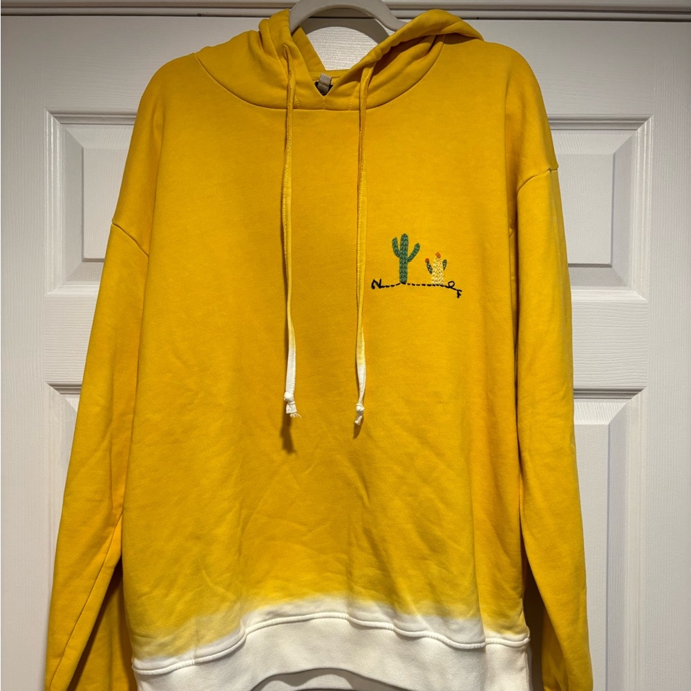 Nick Fouquet and FEDERICO CURRADI collab Yellow and White Hoodie